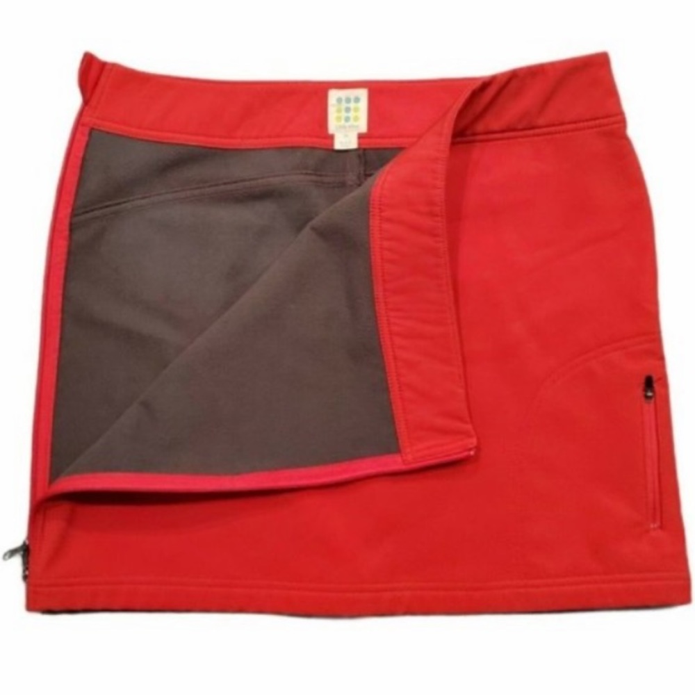 Title nine cold killer fleece lined zipper skirt